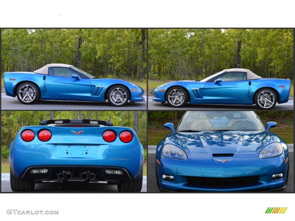 2010 Corvette Grand Sport Convertible - Jetstream Blue Metallic / Cashmere photo #58
