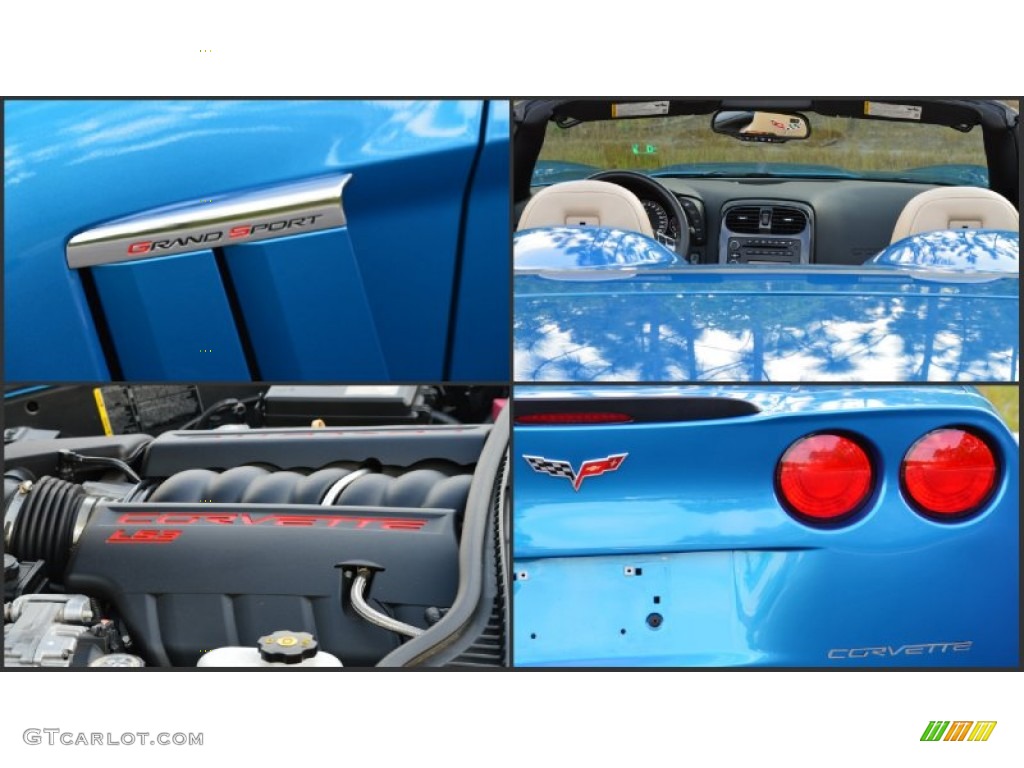 2010 Corvette Grand Sport Convertible - Jetstream Blue Metallic / Cashmere photo #59