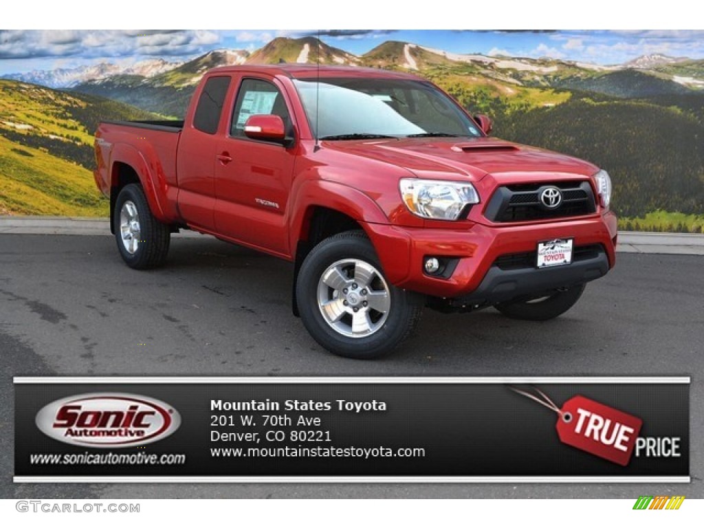 2015 Tacoma V6 Access Cab 4x4 - Barcelona Red Metallic / Graphite photo #1