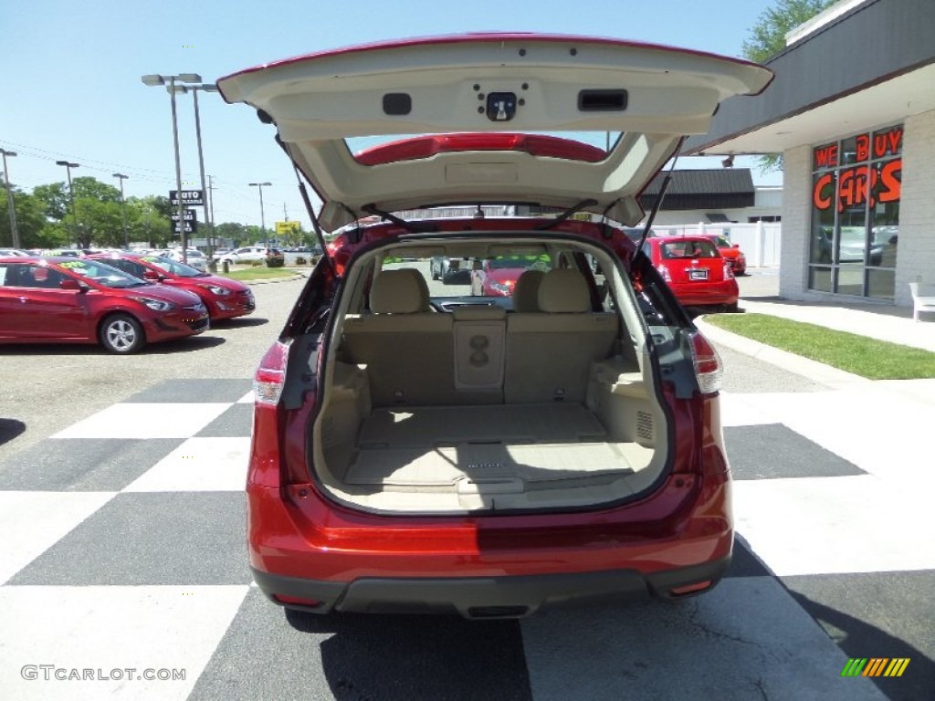 2015 Rogue S - Cayenne Red / Almond photo #5