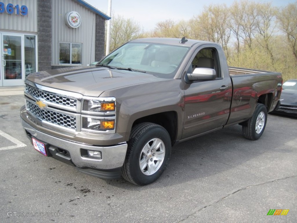 2015 Silverado 1500 LT Regular Cab 4x4 - Brownstone Metallic / Cocoa/Dune photo #2