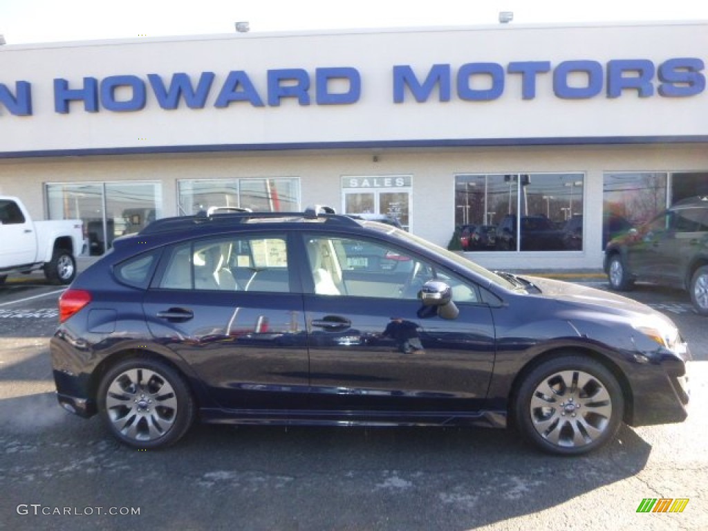 2015 Impreza 2.0i Sport Premium 5 Door - Deep Sea Blue Pearl / Ivory photo #2