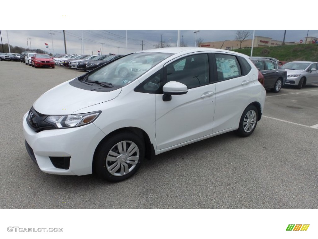 2015 Fit LX - White Orchid Pearl / Black photo #2
