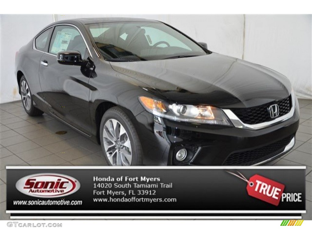 2015 Accord EX Coupe - Crystal Black Pearl / Black photo #1