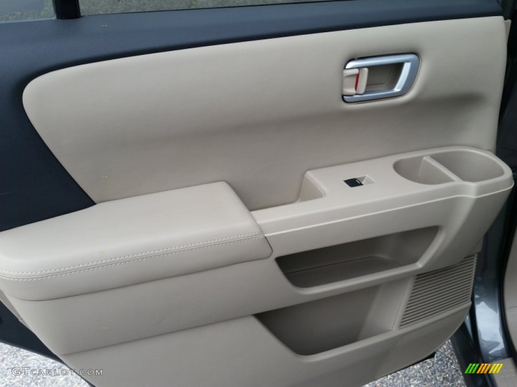 2009 Pilot EX-L 4WD - Nimbus Gray Metallic / Beige photo #10