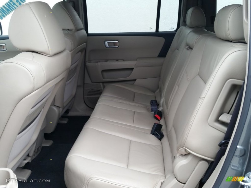 2009 Pilot EX-L 4WD - Nimbus Gray Metallic / Beige photo #11