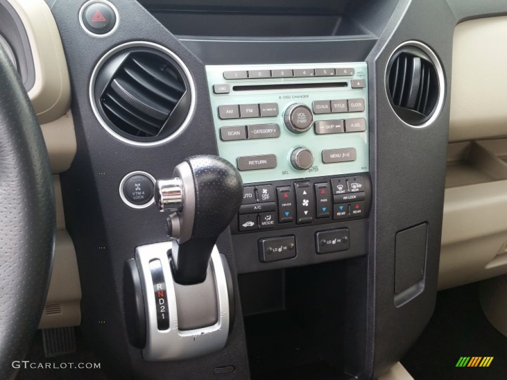 2009 Pilot EX-L 4WD - Nimbus Gray Metallic / Beige photo #20