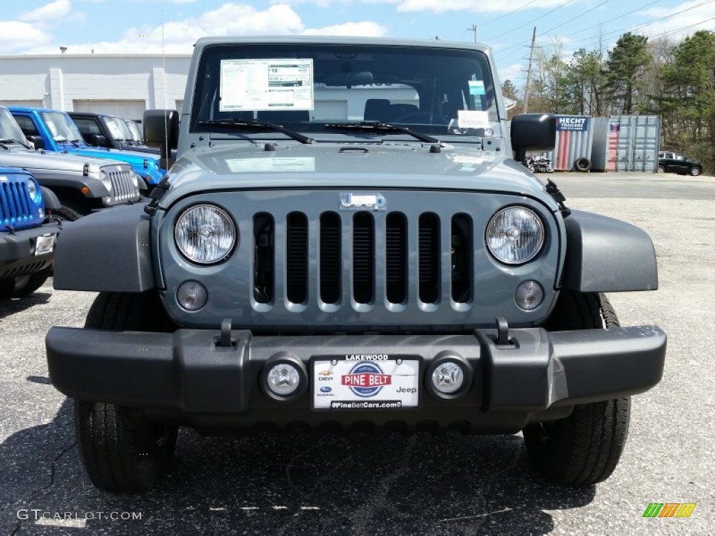 2015 Wrangler Sport 4x4 - Anvil / Black photo #2