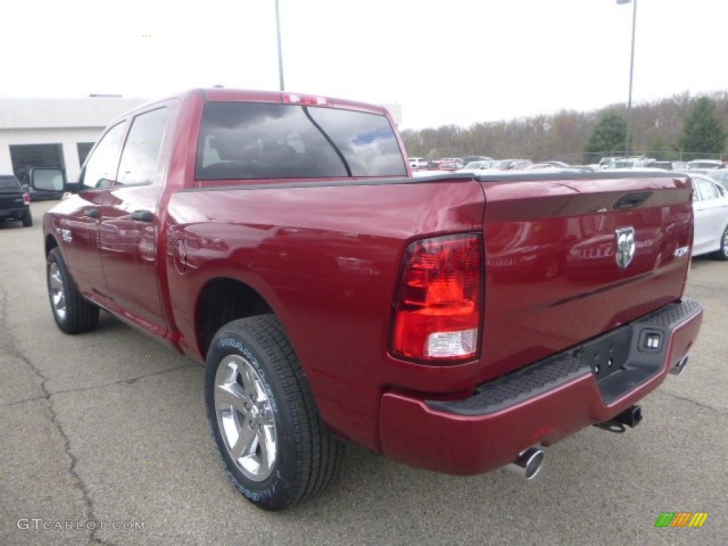 2015 1500 Express Crew Cab 4x4 - Deep Cherry Red Crystal Pearl / Black/Diesel Gray photo #3