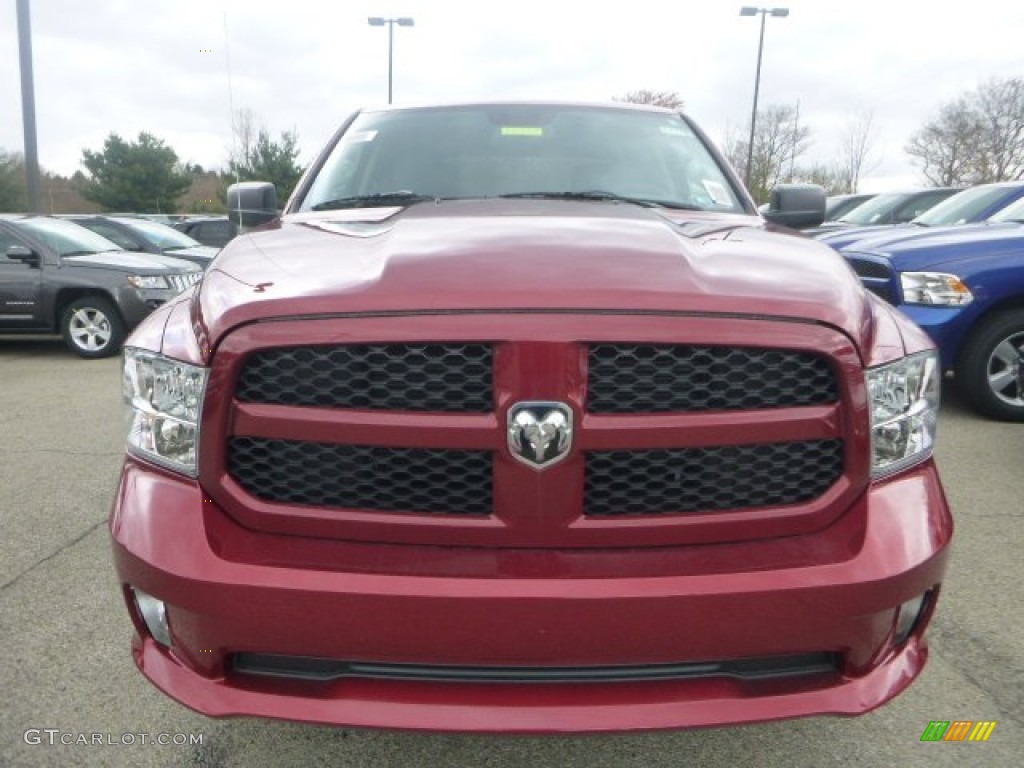 2015 1500 Express Crew Cab 4x4 - Deep Cherry Red Crystal Pearl / Black/Diesel Gray photo #10