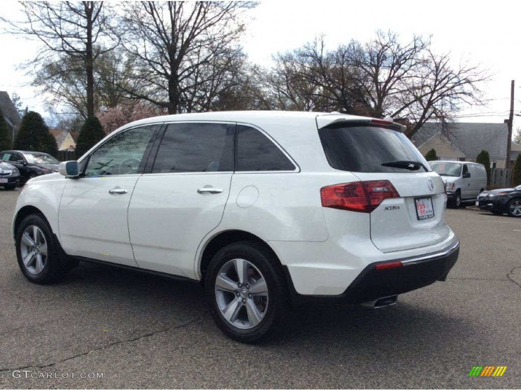 2012 MDX SH-AWD - Aspen White Pearl II / Parchment photo #5