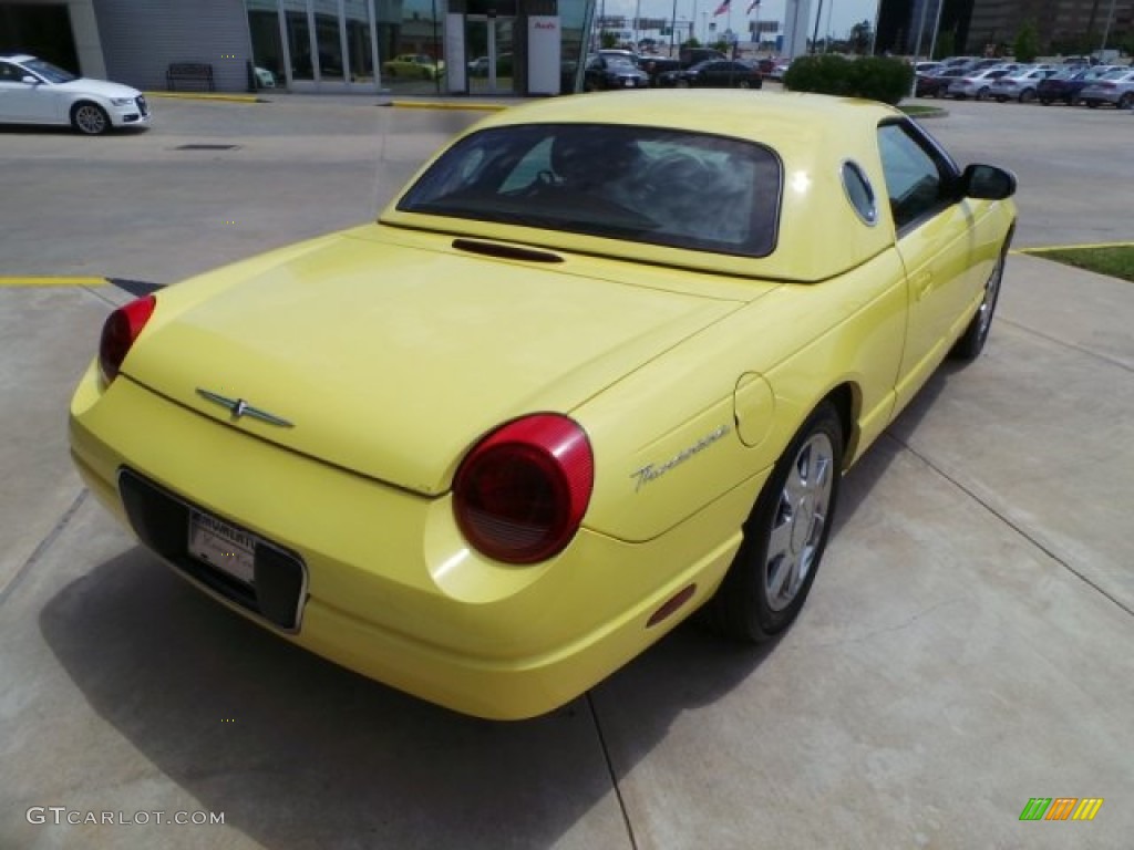 Inspiration Yellow 2002 Ford Thunderbird Deluxe Roadster Exterior Photo #103410076