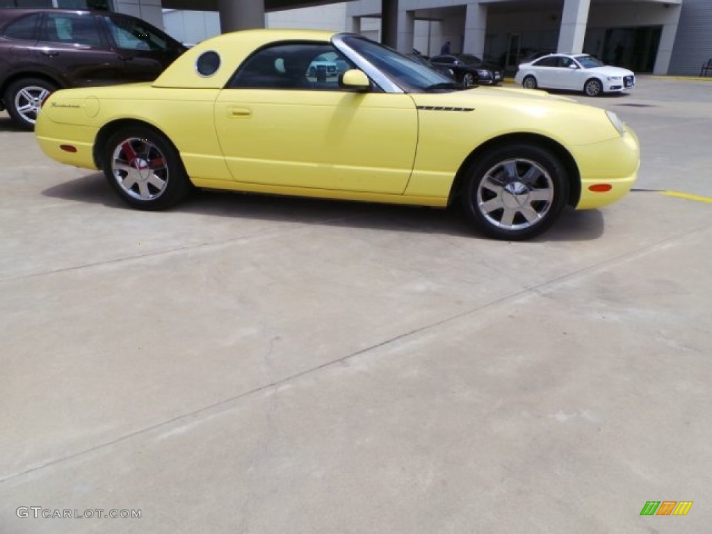 2002 Thunderbird Deluxe Roadster - Inspiration Yellow / Inspiration Yellow photo #8