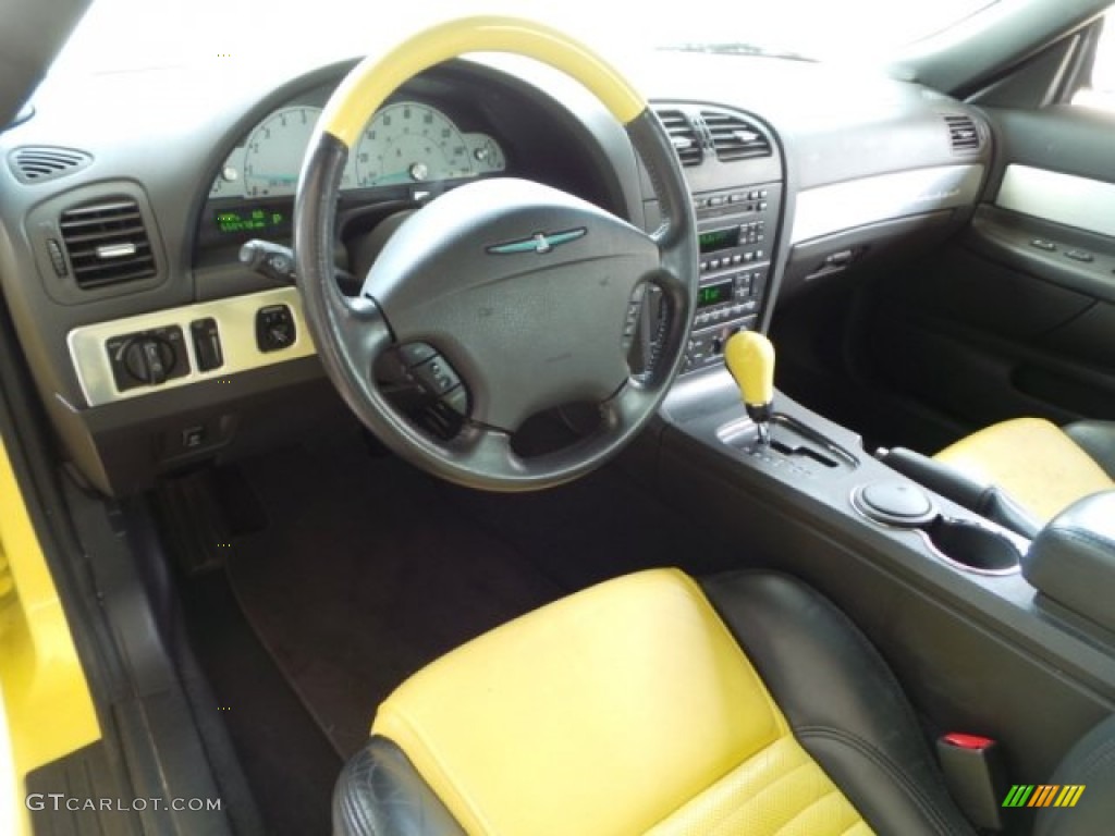 Inspiration Yellow Interior 2002 Ford Thunderbird Deluxe Roadster Photo #103410205