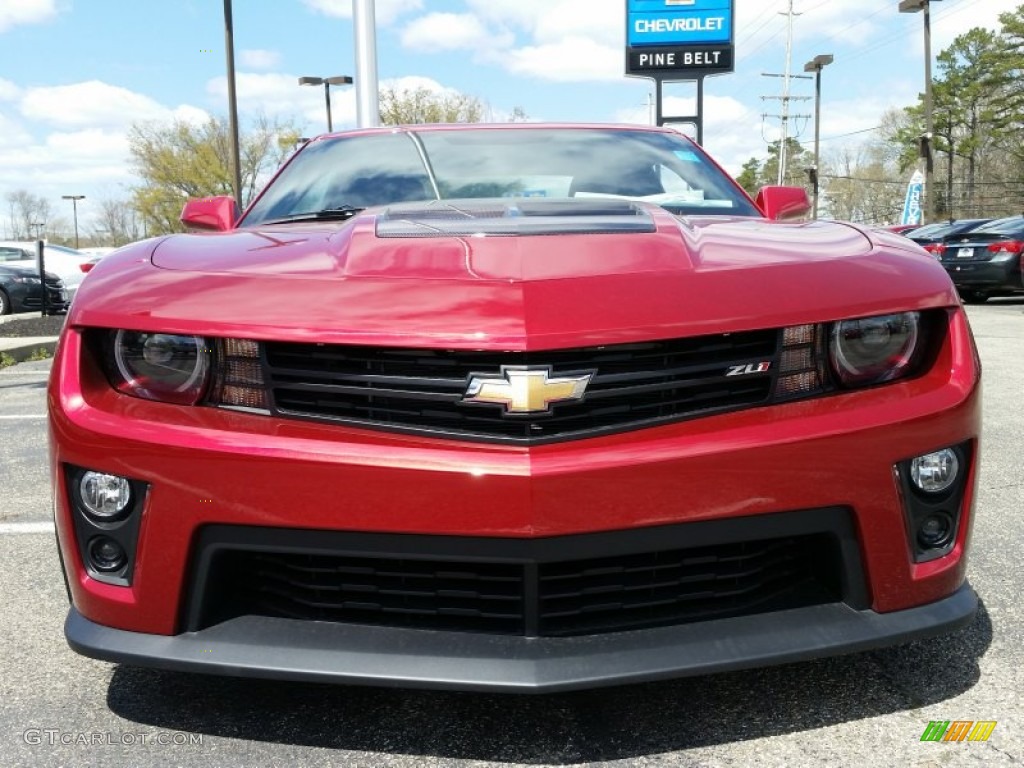 2015 Camaro ZL1 Coupe - Crystal Red Tintcoat / Black photo #2