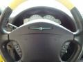 2002 Ford Thunderbird Inspiration Yellow Interior Steering Wheel Photo