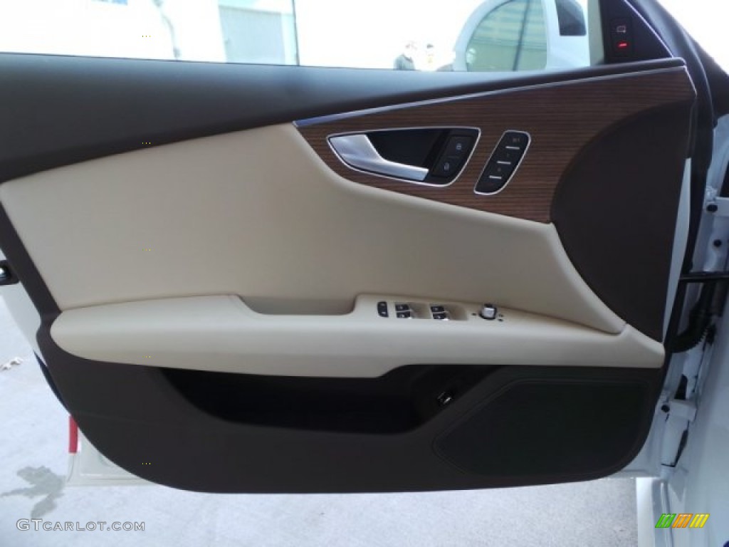 2016 Audi A7 3.0 TFSI Premium Plus quattro Atlas Beige Door Panel Photo #103410787