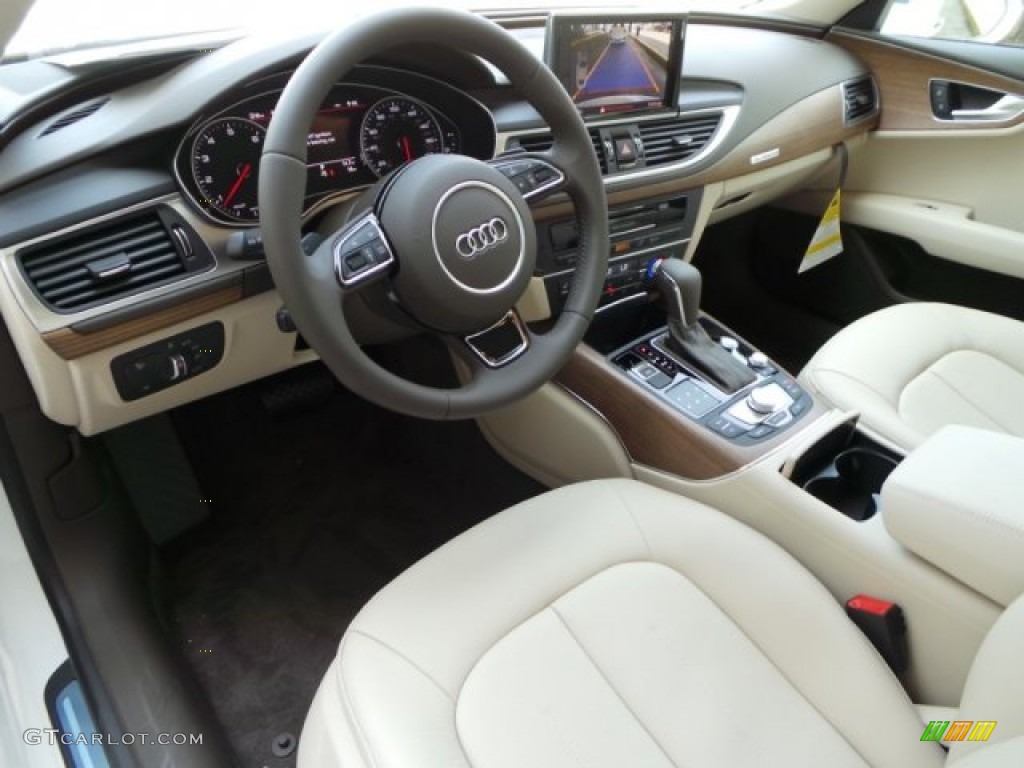 Atlas Beige Interior 2016 Audi A7 3.0 TFSI Premium Plus quattro Photo #103410805