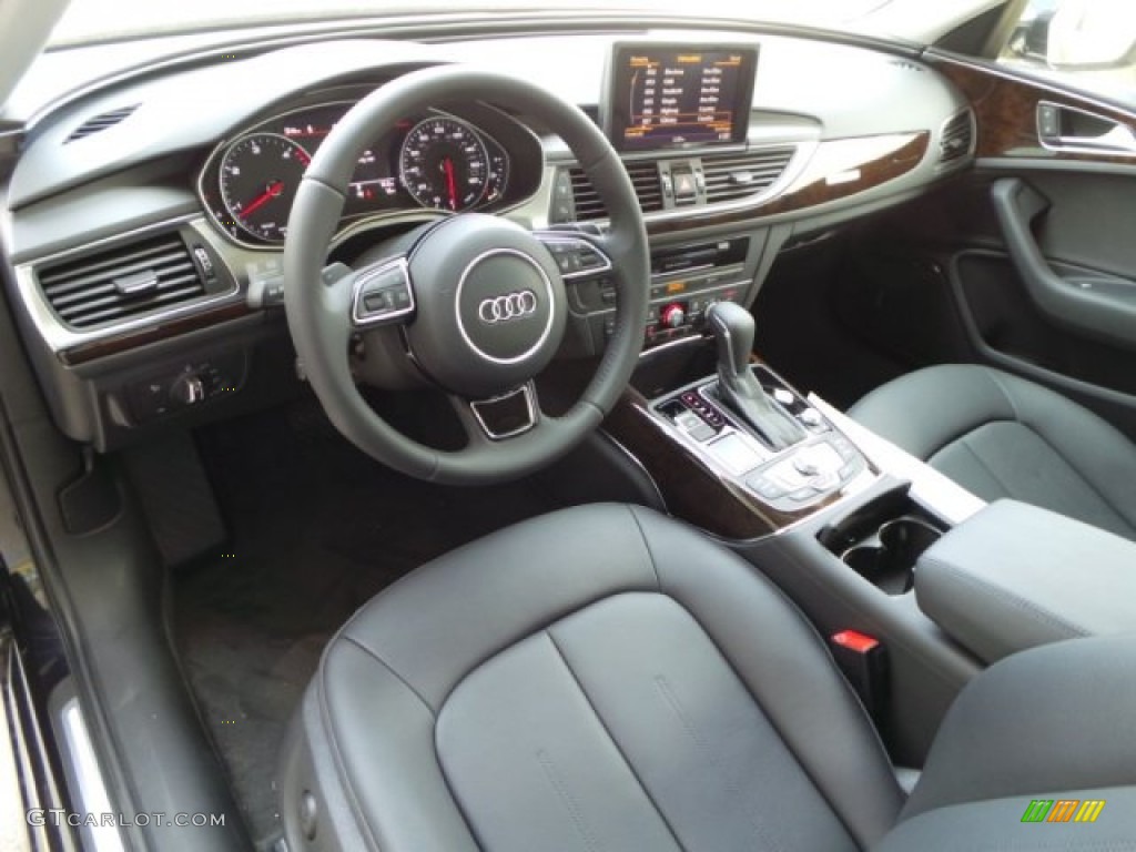 Black Interior 2016 Audi A6 3.0 TDI Premium Plus quattro Photo #103411381