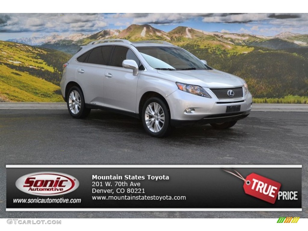 2012 RX 450h AWD Hybrid - Tungsten Silver Metallic / Black photo #1