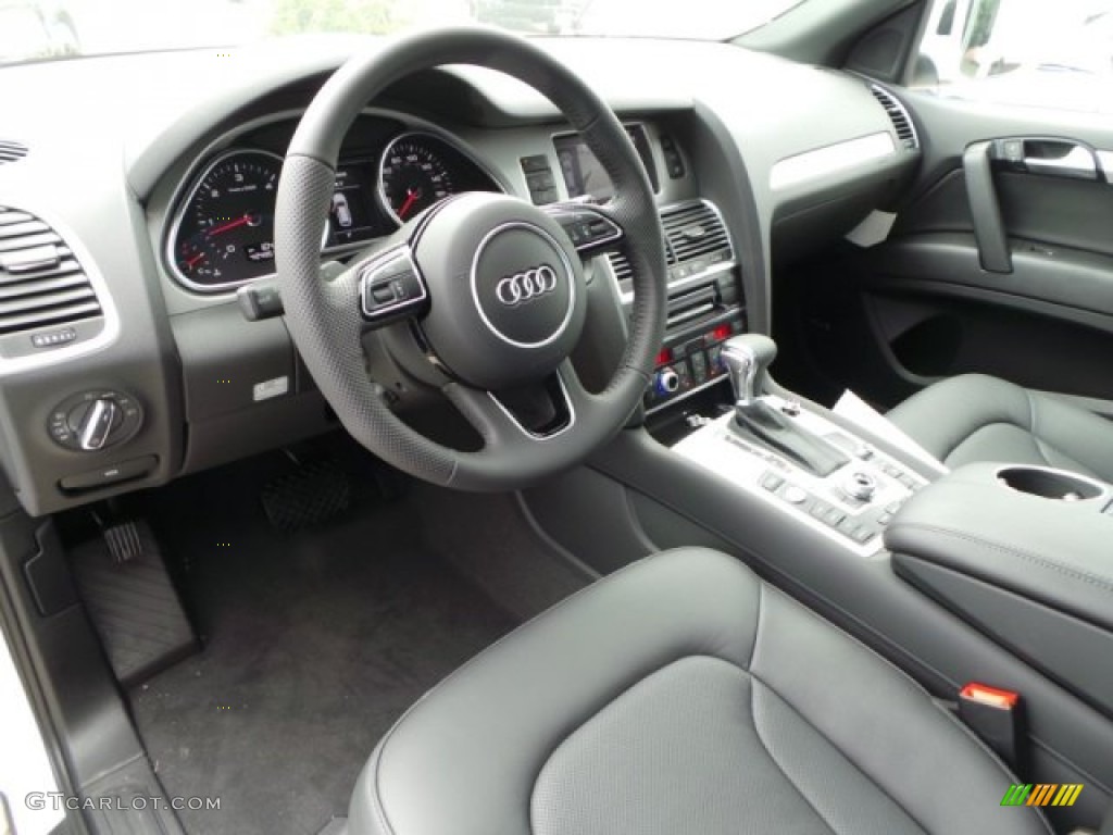 Black Interior 2015 Audi Q7 3.0 TDI Prestige quattro Photo #103414195