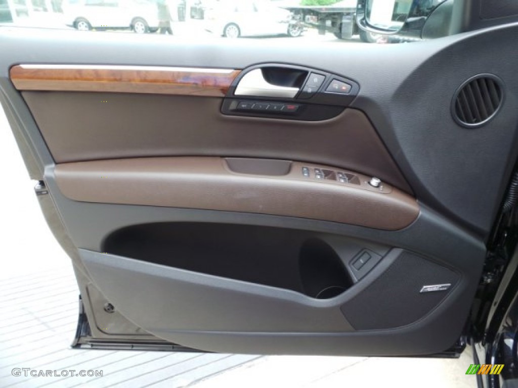2015 Audi Q7 3.0 TDI Premium Plus quattro Espresso Door Panel Photo #103415599