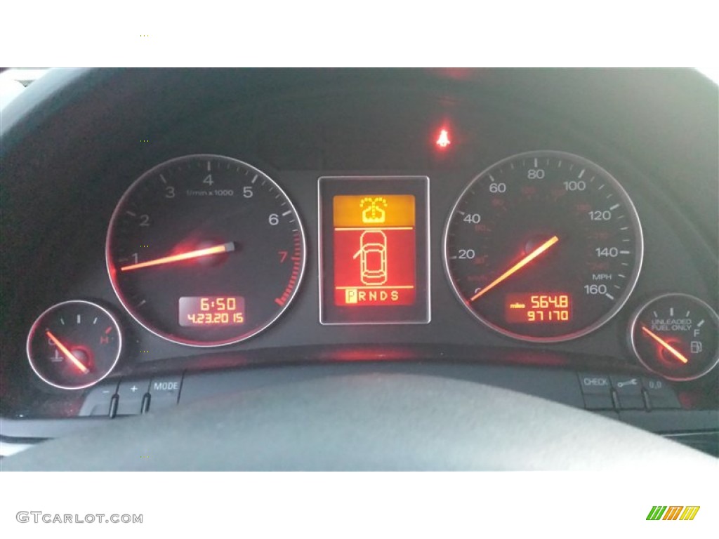2005 Audi A4 1.8T quattro Sedan Gauges Photo #103416460