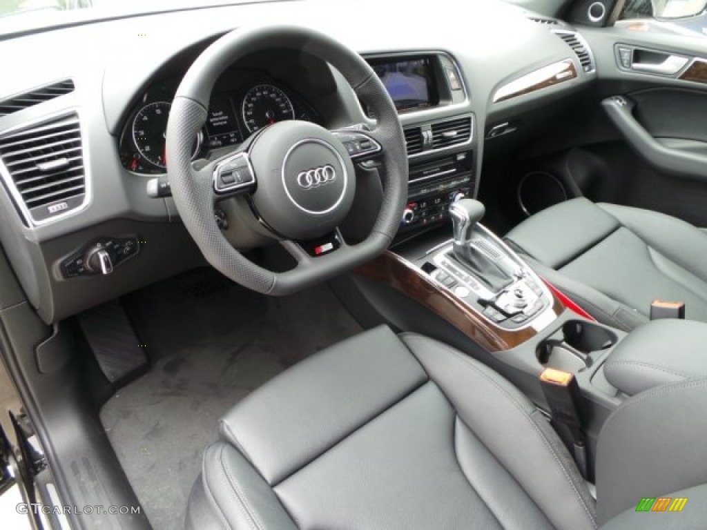 Black Interior 2015 Audi Q5 3.0 TDI Prestige quattro Photo #103416830
