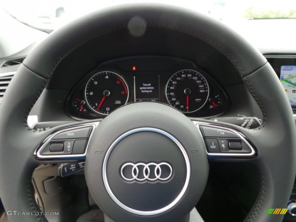 2015 Audi Q5 3.0 TDI Prestige quattro Black Steering Wheel Photo #103418965