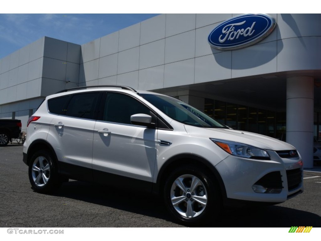 White Platinum Metallic Tri-Coat 2015 Ford Escape SE Exterior Photo #103421266