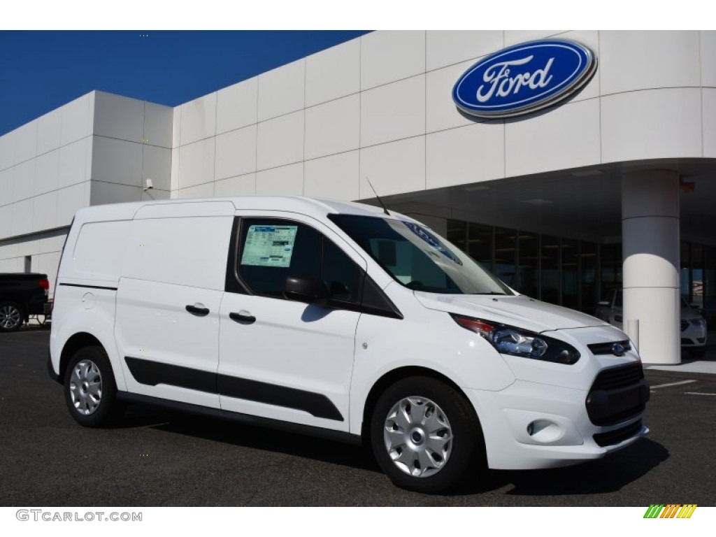 Frozen White Ford Transit Connect