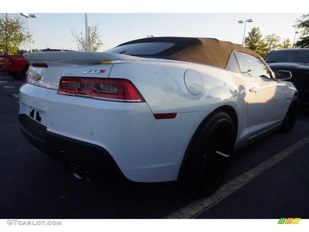 2014 Camaro ZL1 Convertible - Summit White / Black photo #3