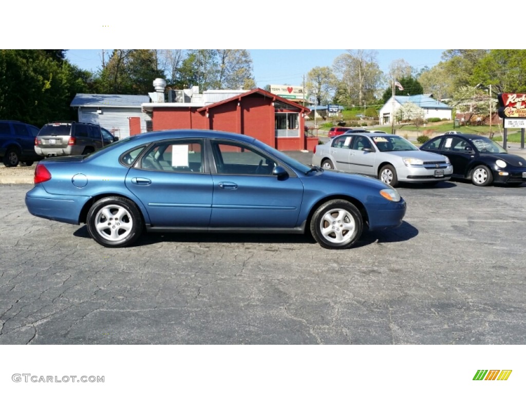 2002 Taurus SE - Blue Metallic / Medium Graphite photo #6