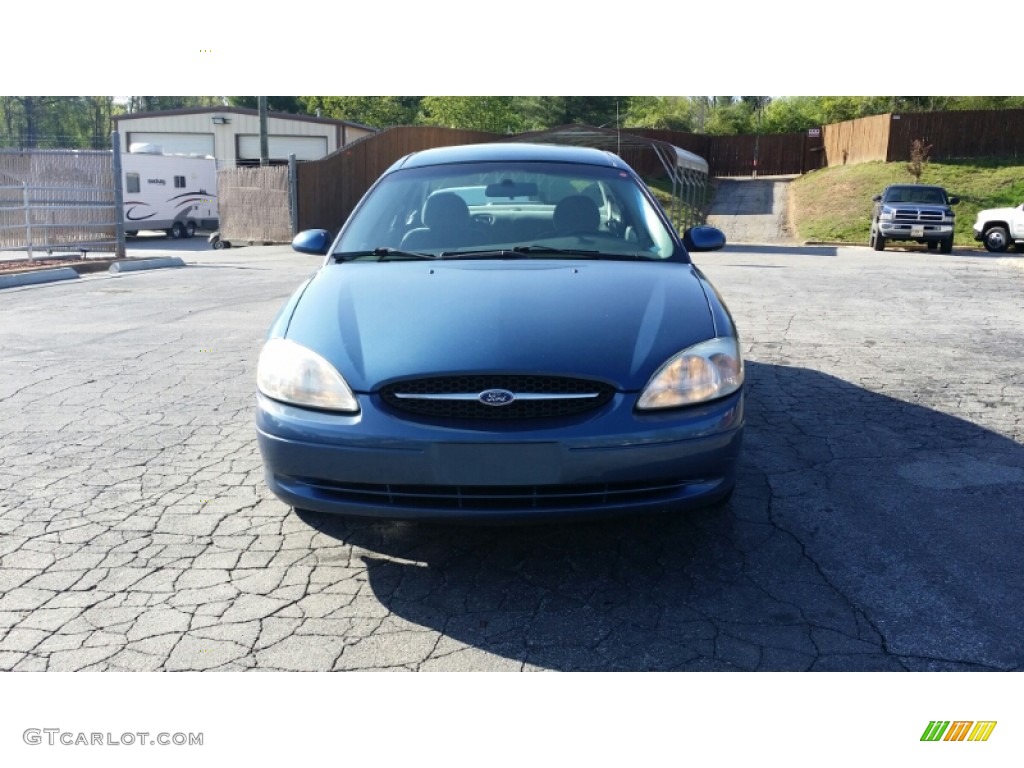 2002 Taurus SE - Blue Metallic / Medium Graphite photo #8