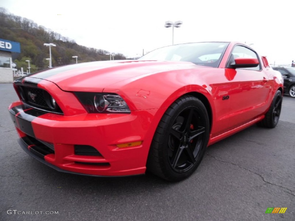 2014 Mustang GT Premium Coupe - Race Red / Charcoal Black photo #7