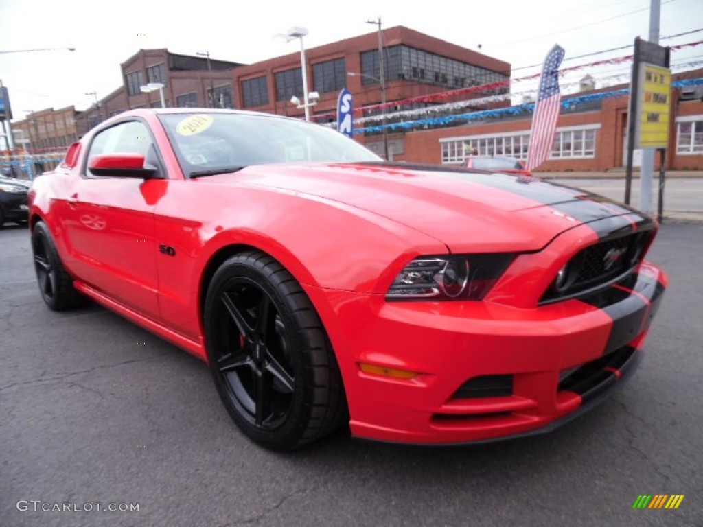 2014 Mustang GT Premium Coupe - Race Red / Charcoal Black photo #9