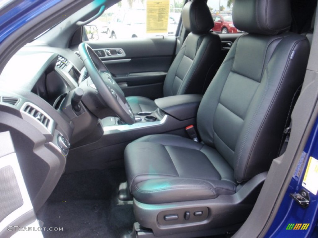 2014 Explorer XLT - Deep Impact Blue / Charcoal Black photo #19