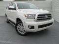 Blizzard Pearl 2015 Toyota Sequoia Platinum