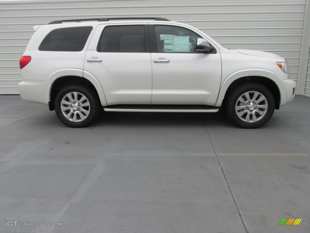 Blizzard Pearl 2015 Toyota Sequoia Platinum Exterior Photo #103429992