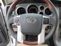 2015 Toyota Sequoia Sand Beige Interior Steering Wheel Photo