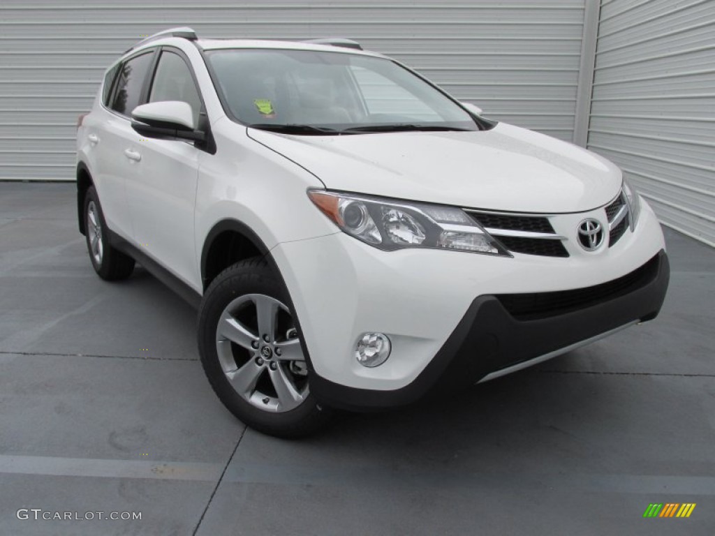 Super White 2015 Toyota RAV4 XLE Exterior Photo #103430677