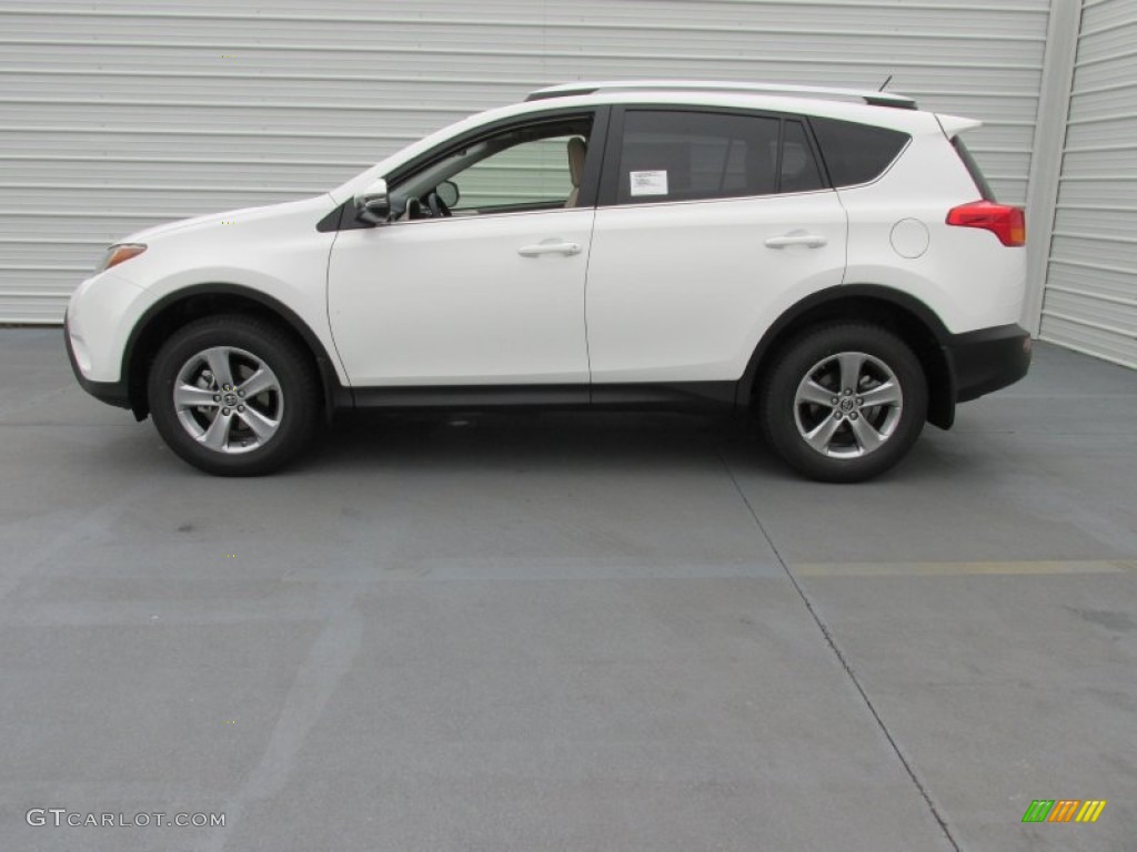 Super White 2015 Toyota RAV4 XLE Exterior Photo #103430755