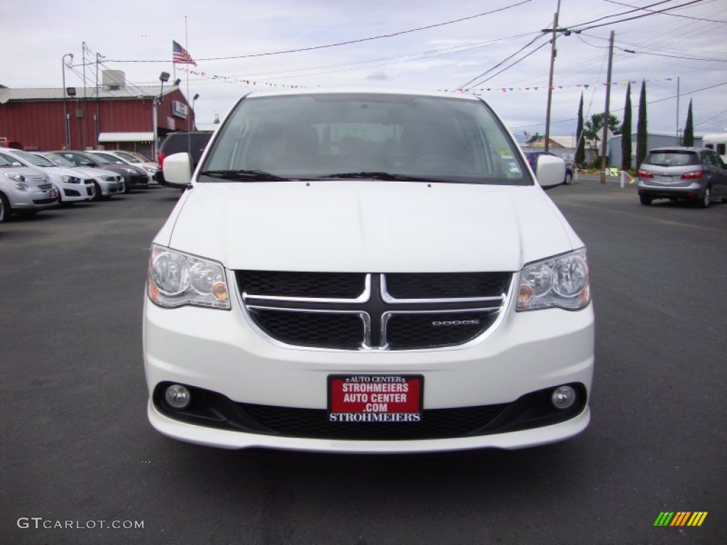 2012 Grand Caravan Crew - Stone White / Black/Light Graystone photo #2