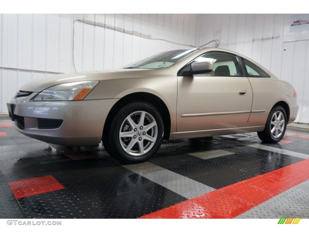 2003 Accord EX V6 Coupe - Desert Mist Metallic / Ivory photo #2