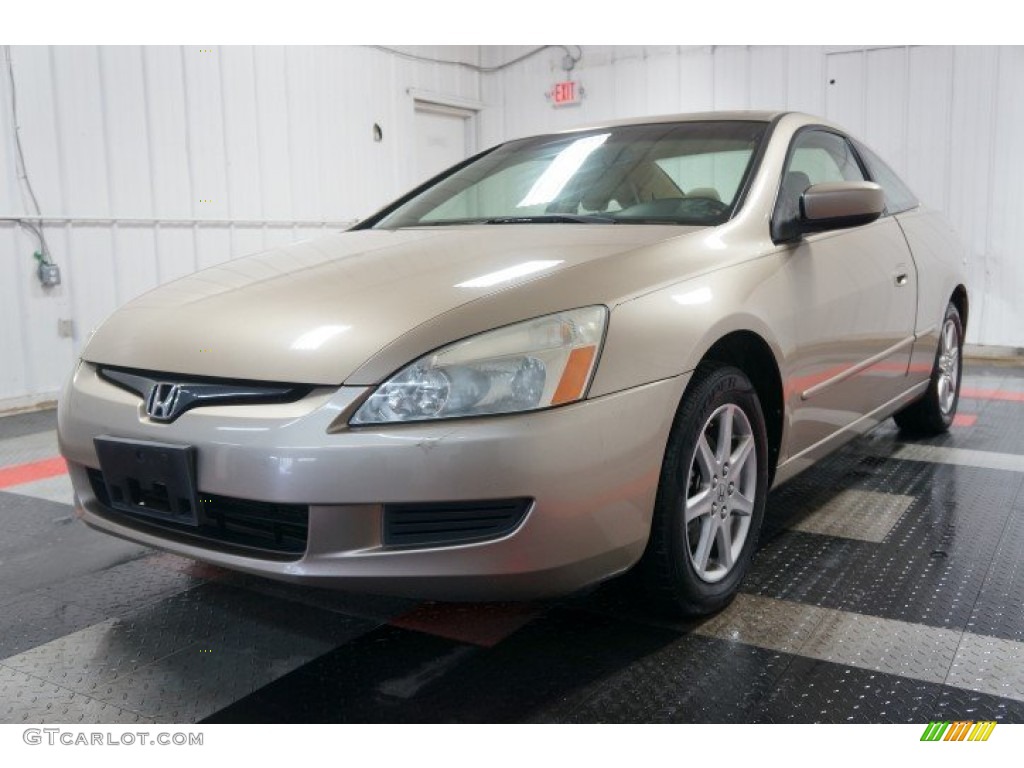 2003 Accord EX V6 Coupe - Desert Mist Metallic / Ivory photo #3