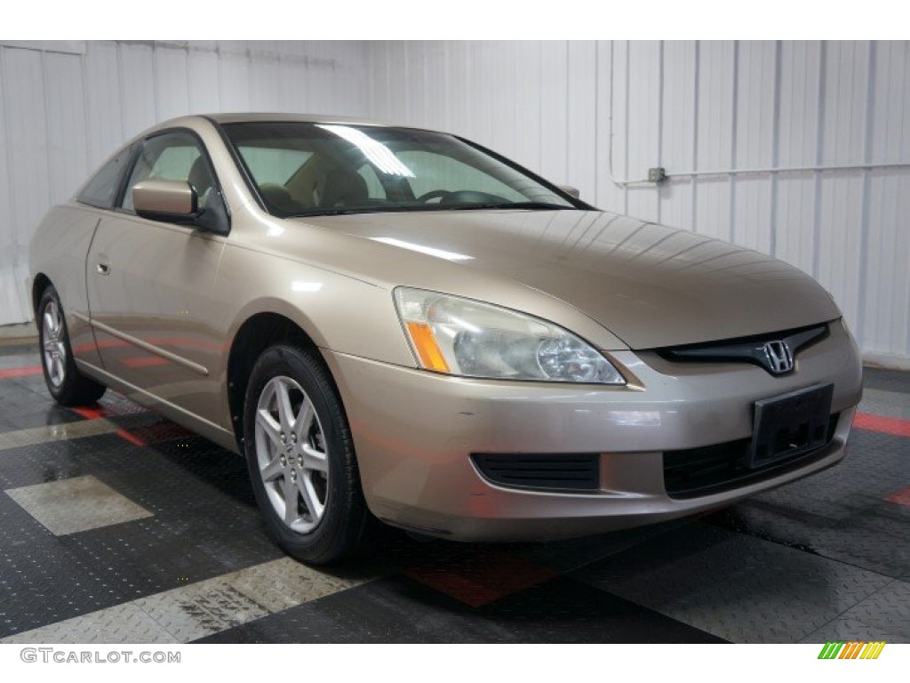 Desert Mist Metallic 2003 Honda Accord EX V6 Coupe Exterior Photo #103432564