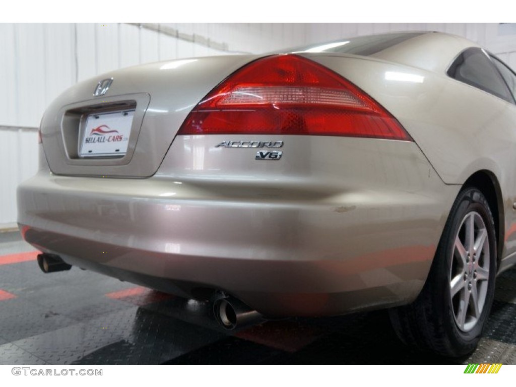 2003 Accord EX V6 Coupe - Desert Mist Metallic / Ivory photo #50