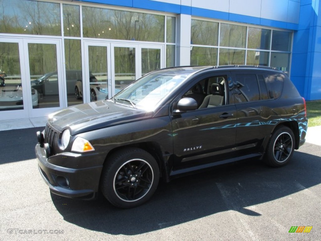 2008 Compass Sport 4x4 - Brilliant Black Crystal Pearl / Dark Slate Gray photo #1