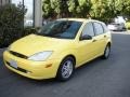 2002 Egg Yolk Yellow Ford Focus ZX5 Hatchback  photo #1