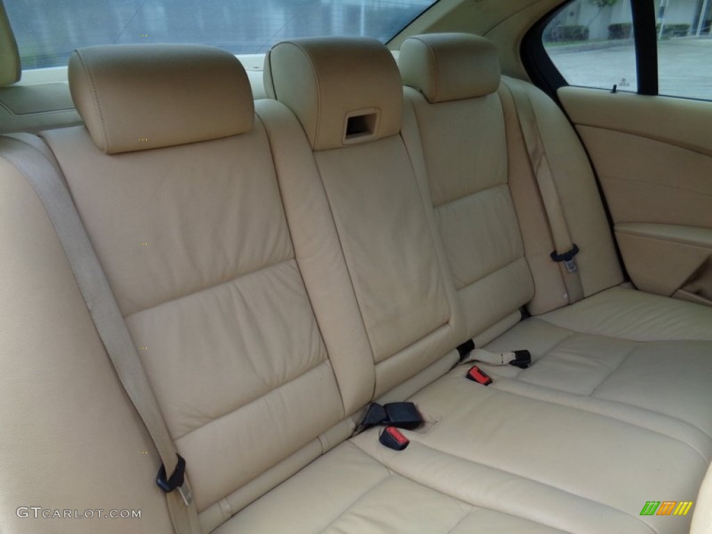 2004 BMW 5 Series 545i Sedan Rear Seat Photo #103438710